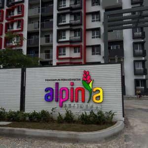 LED 3D Lettering_alpina Residensi